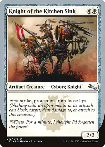 Knight of the Kitchen Sink - ust Spoiler