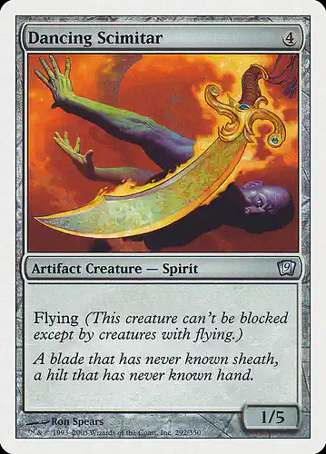 Dancing Scimitar - 9ed Spoiler