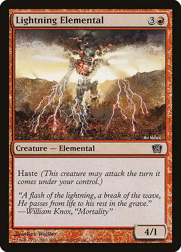 Lightning Elemental - 8ed Spoiler