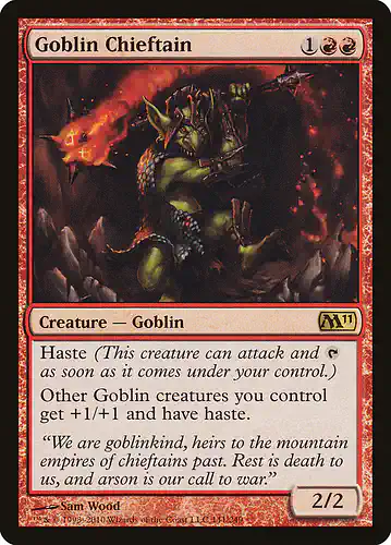 Goblin Chieftain - m11 Spoiler