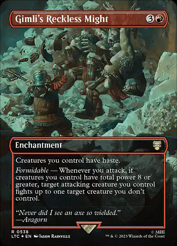 Gimli's Reckless Might - ltc Spoiler