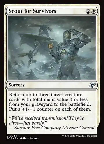 Scout for Survivors - eoe Spoiler