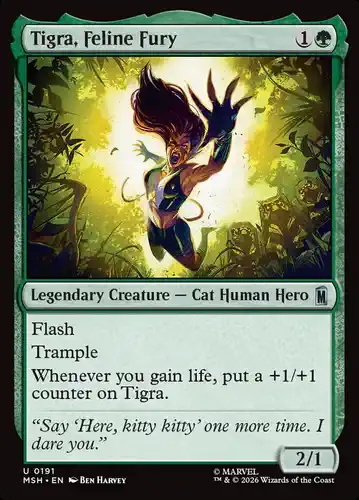 Tigra, Feline Fury - msh Spoiler