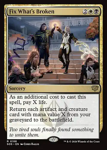 Fix What's Broken - sos Spoiler
