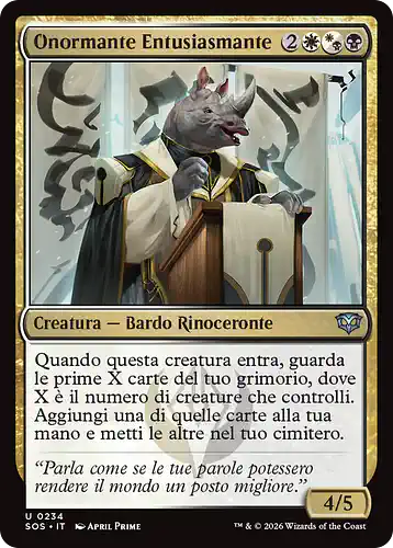 Stirring Honormancer - sos Spoiler