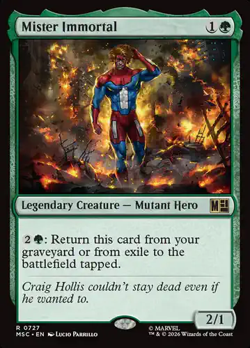 Mister Immortal - msc Spoiler
