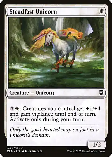 Steadfast Unicorn - clb Spoiler