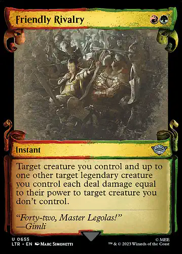 Friendly Rivalry - ltr Spoiler