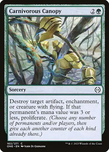 Carnivorous Canopy - one Spoiler