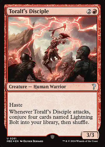 Toralf's Disciple - mb2 Spoiler