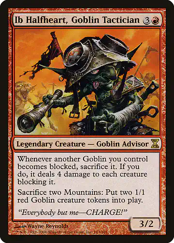 Ib Halfheart, Goblin Tactician - tsp Spoiler