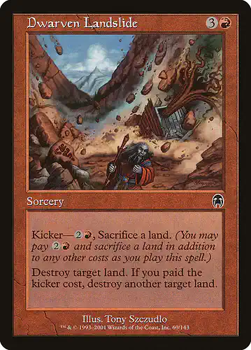 Dwarven Landslide - apc Spoiler