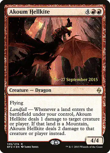 Akoum Hellkite - bfz Spoiler