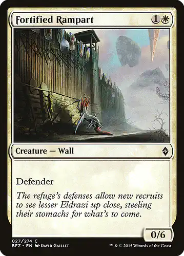 Fortified Rampart - bfz Spoiler