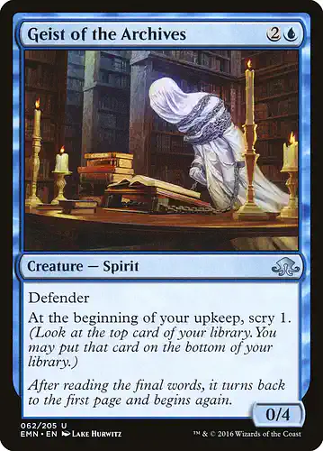 Geist of the Archives - emn Spoiler