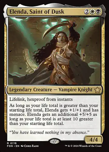 Elenda, Saint of Dusk - fdn Spoiler