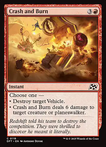 Crash and Burn - dft Spoiler