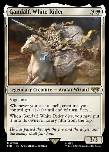 Gandalf, White Rider - ltr Spoiler