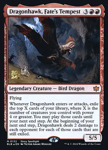Dragonhawk, Fate's Tempest - blb Spoiler