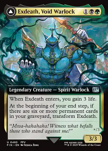 Exdeath, Void Warlock - fin Spoiler