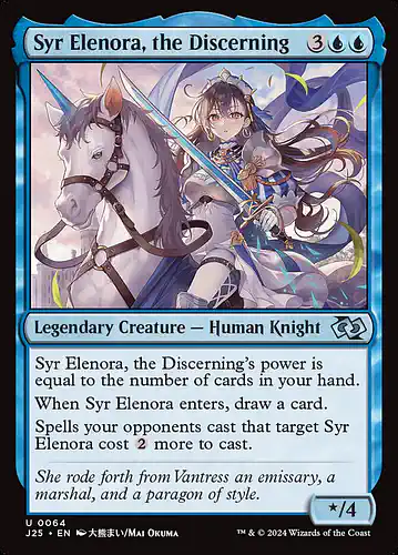 Syr Elenora, the Discerning - j25 Spoiler