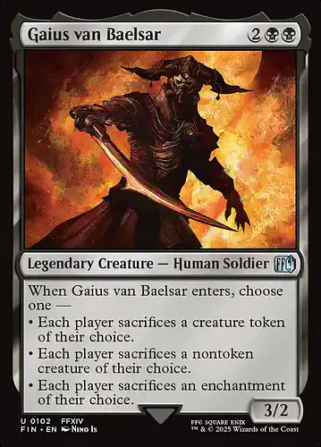 Gaius van Baelsar - fin Spoiler