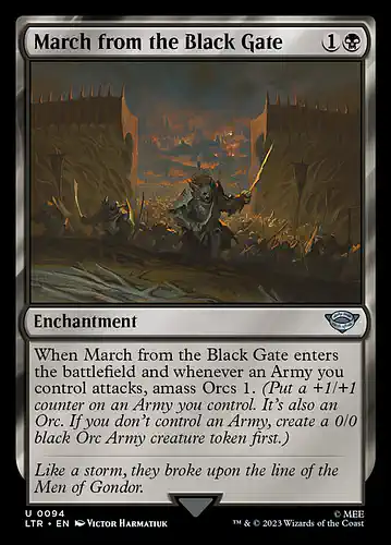 March from the Black Gate - ltr Spoiler
