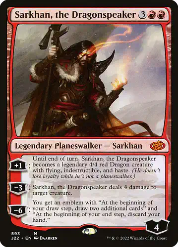 Sarkhan, the Dragonspeaker - j22 Spoiler