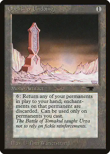 Obelisk of Undoing - atq Spoiler