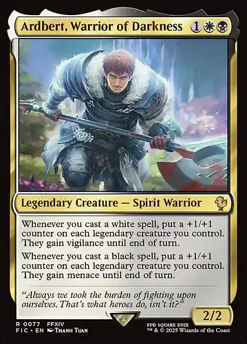 Ardbert, Warrior of Darkness - fic Spoiler