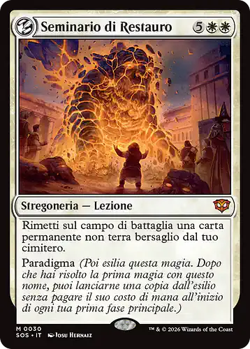 Restoration Seminar - sos Spoiler