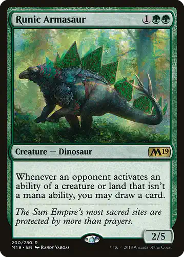 Runic Armasaur - m19 Spoiler
