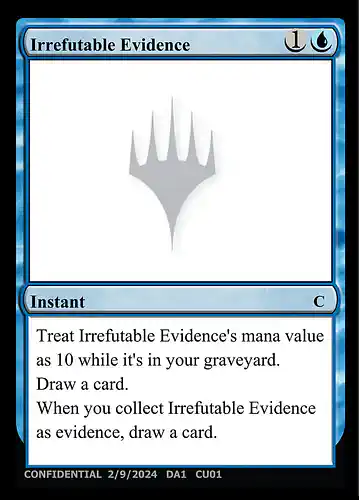 Irrefutable Evidence - unk Spoiler