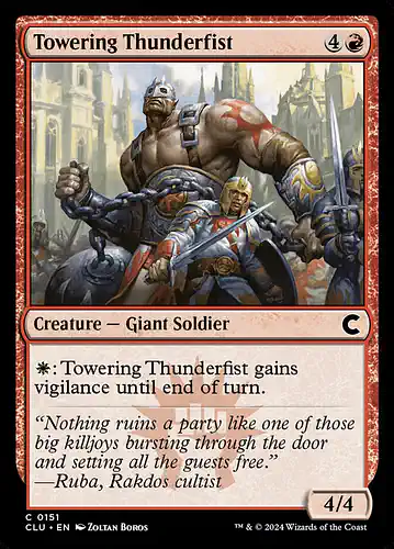 Towering Thunderfist - clu Spoiler