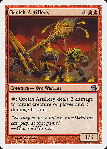Orcish Artillery - 9ed Spoiler