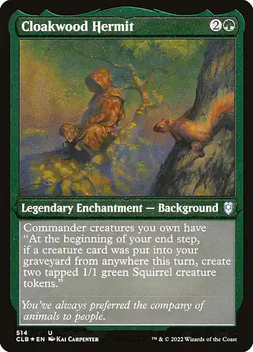 Cloakwood Hermit - clb Spoiler