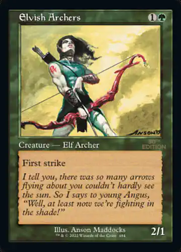 Elvish Archers - 30a Spoiler