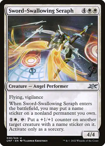 Sword-Swallowing Seraph - unf Spoiler