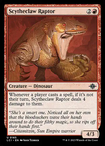 Scytheclaw Raptor - lci Spoiler