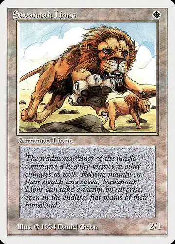 Savannah Lions - sum Spoiler