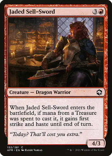 Jaded Sell-Sword - afr Spoiler