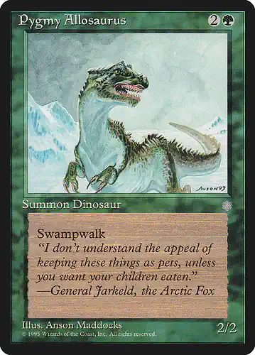 Pygmy Allosaurus - ice Spoiler