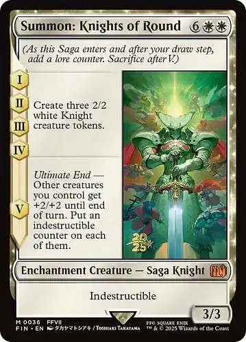 Summon: Knights of Round - fin Spoiler