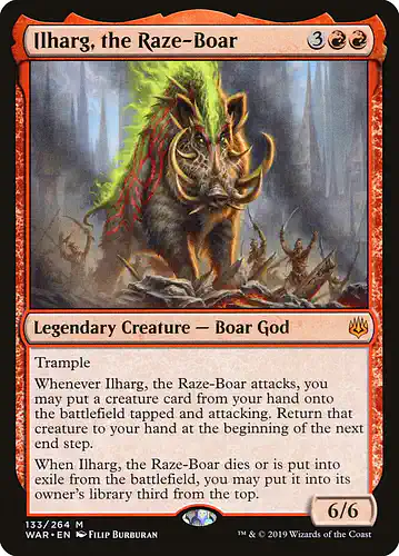 Ilharg, the Raze-Boar - war Spoiler