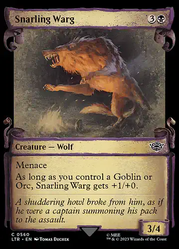 Snarling Warg - ltr Spoiler