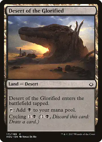 Desert of the Glorified - hou Spoiler