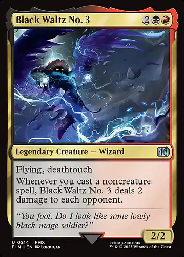 Black Waltz No. 3 - fin Spoiler