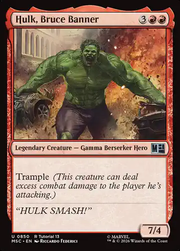 Hulk, Bruce Banner - msc Spoiler