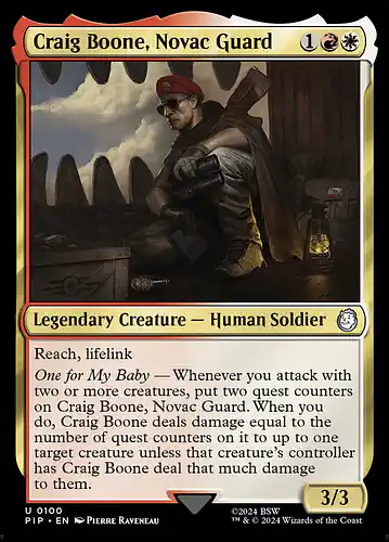 Craig Boone, Novac Guard - pip Spoiler
