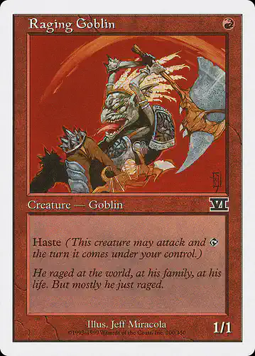 Raging Goblin - 6ed Spoiler
